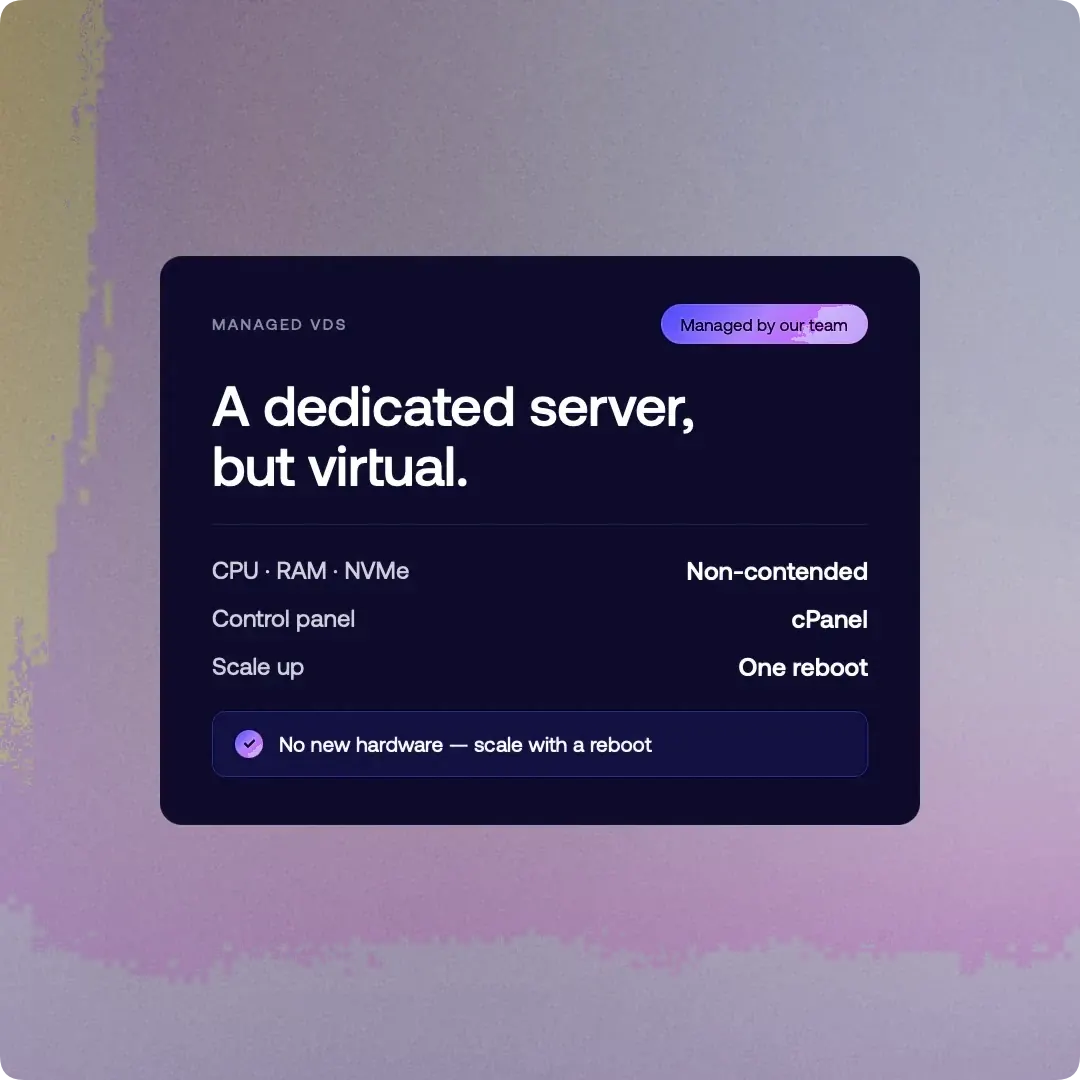 What is a managed VDS?