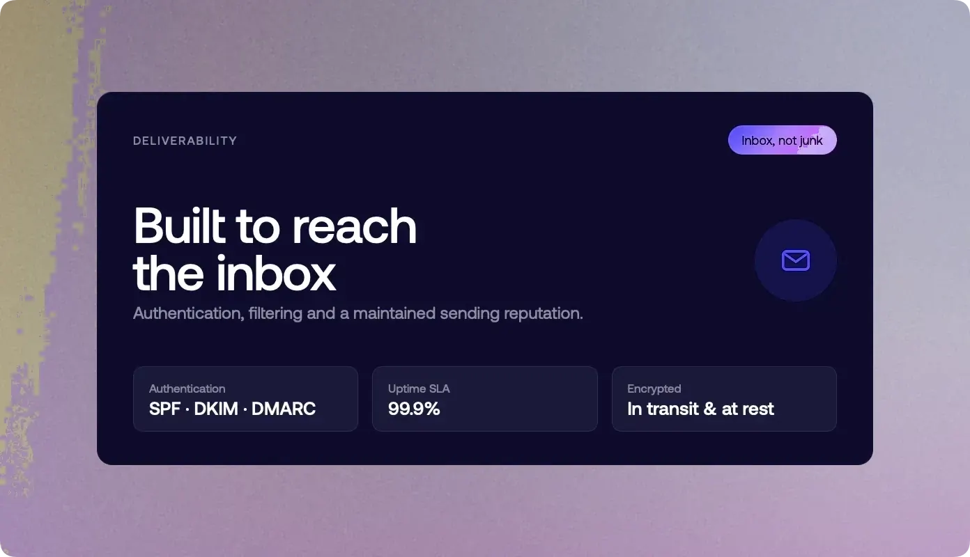 Built to reach the inbox