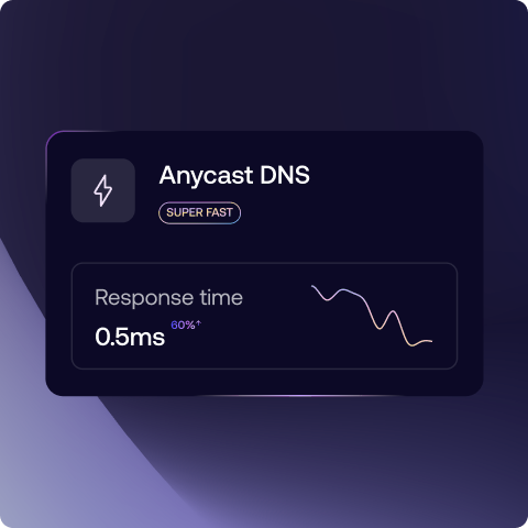 Anycast DNS routing lookups to the nearest network location